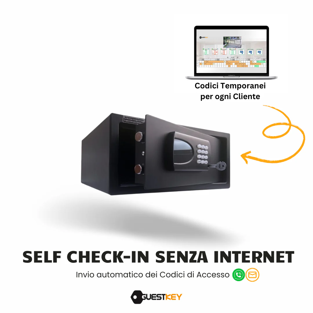 Cassaforte Hotel con Codice e Card